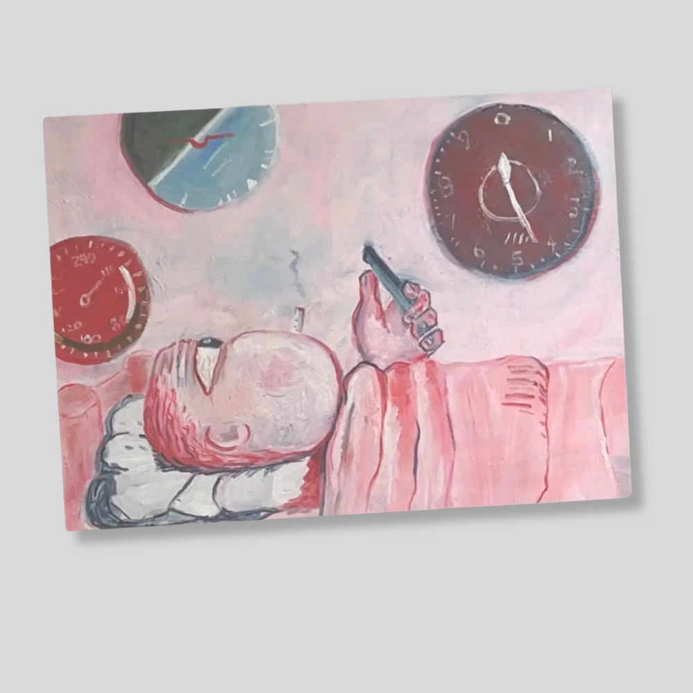 Night Before Checkride - Aviation Anxiety Art Notecard - Single or set