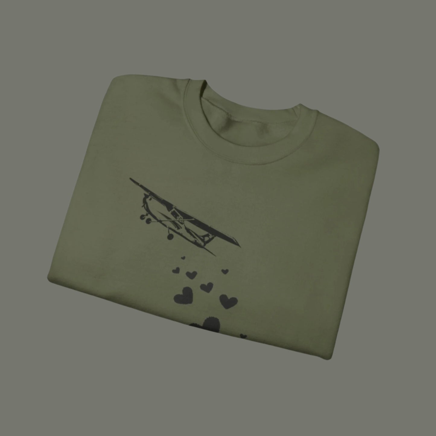 folded aviation sweatshirt