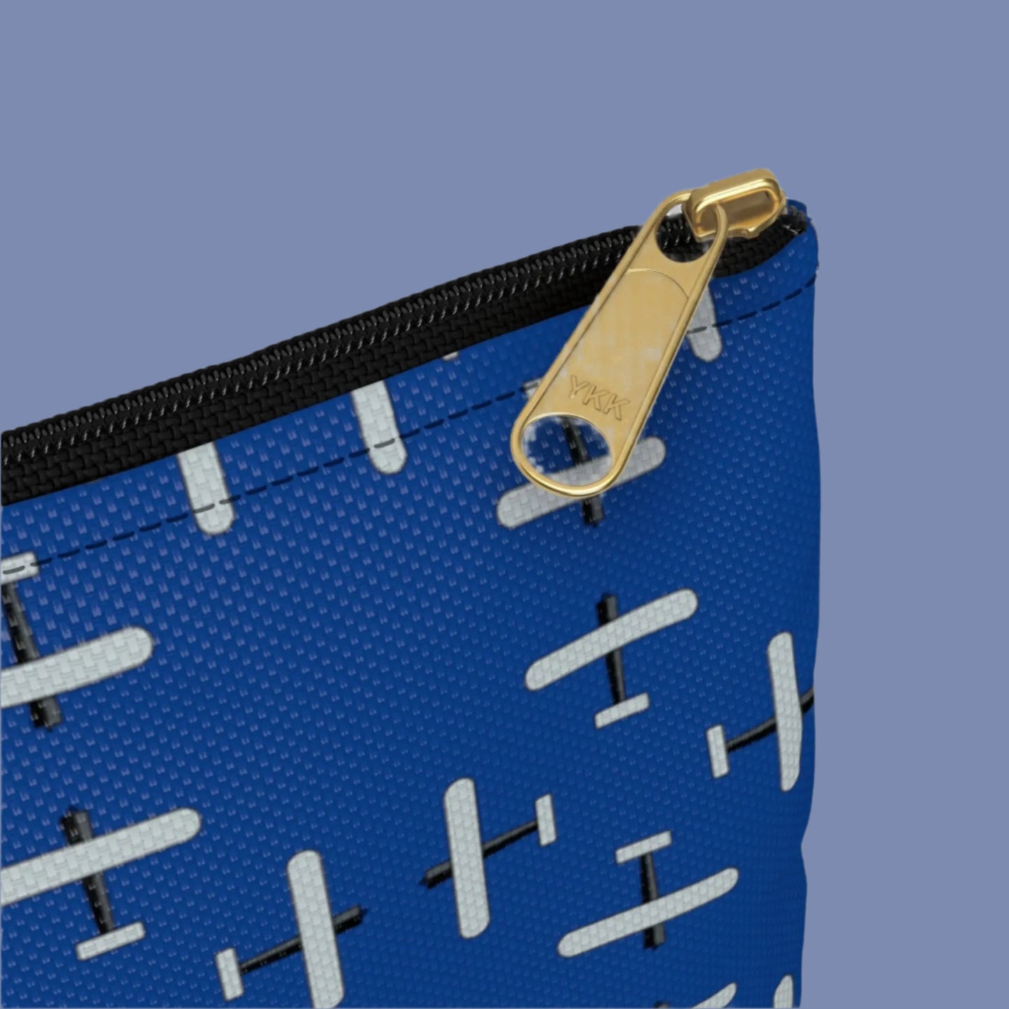 AOA Zippered Makeup Bag - Blue