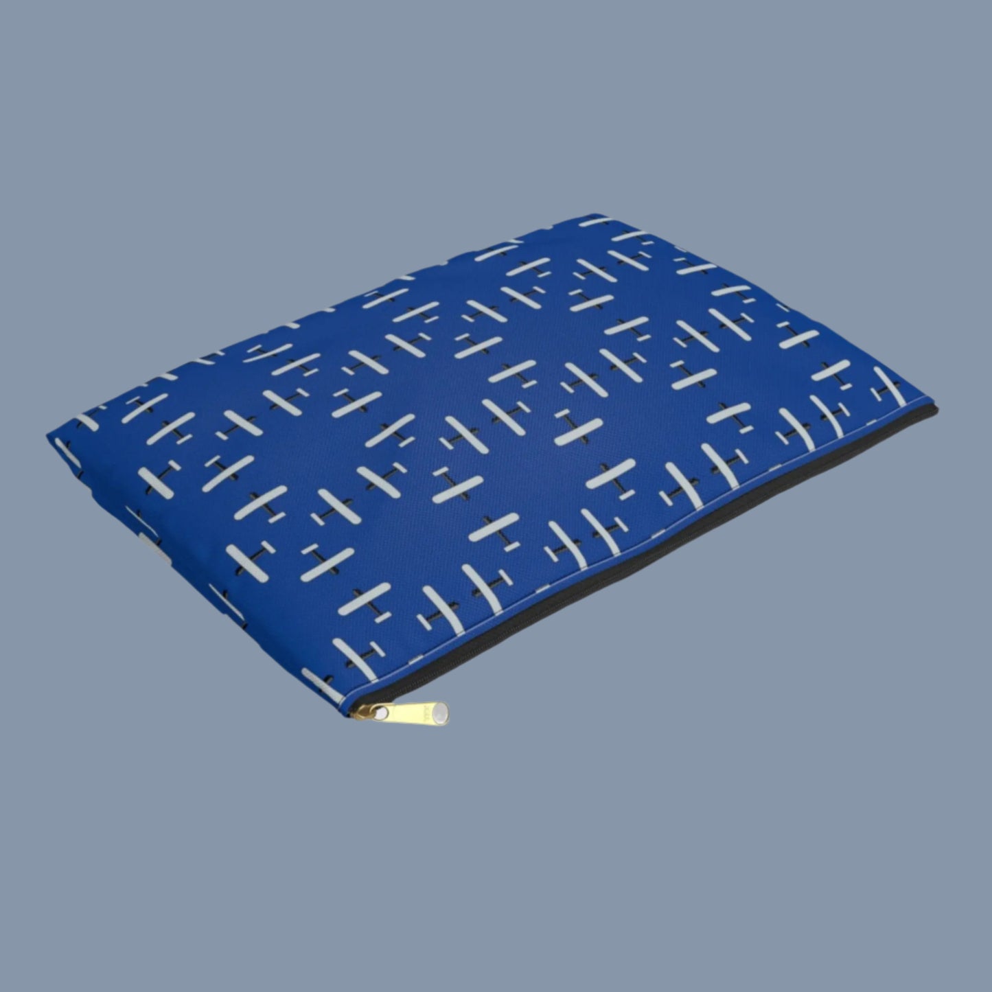 AOA Zippered Makeup Bag - Blue