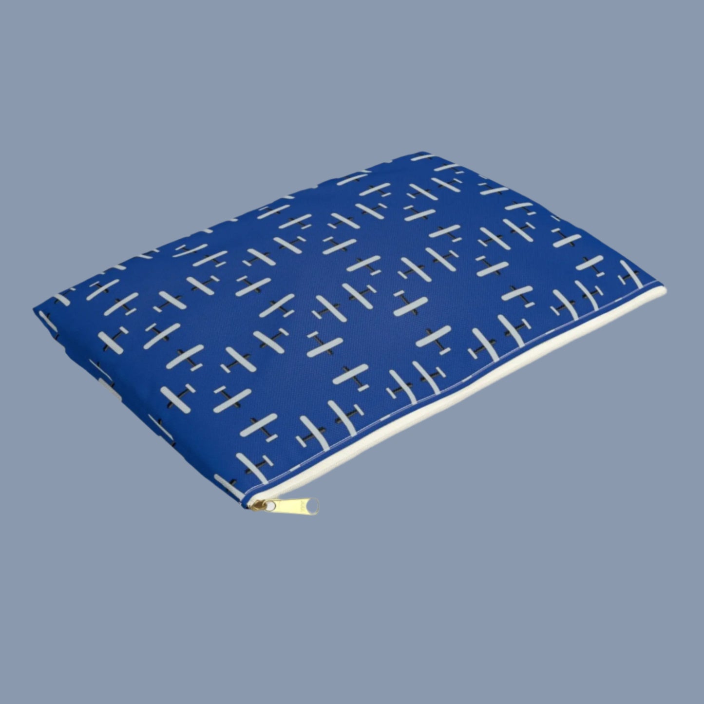accessory bag with airplane graphic