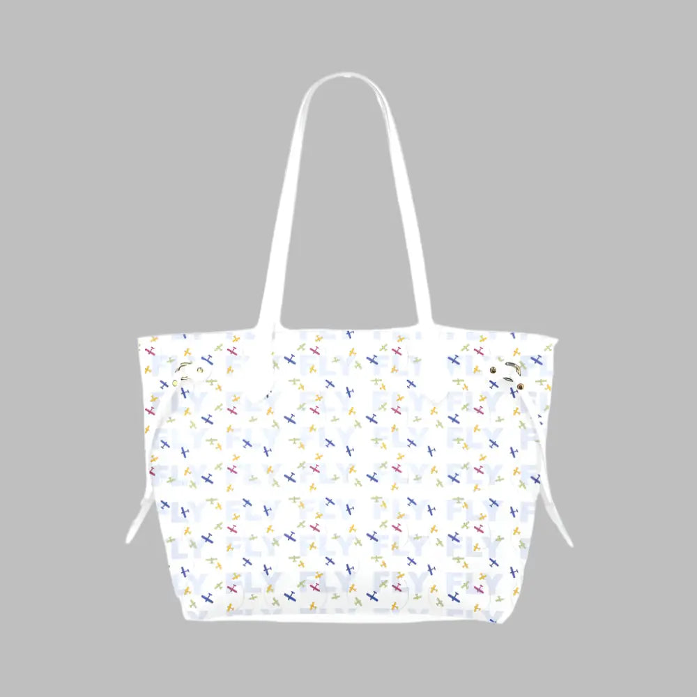 Colorful Skies Handbag in Summer White - Sample Item