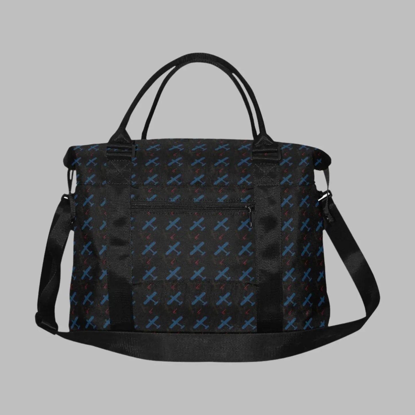 carryon bag with airplane pattern