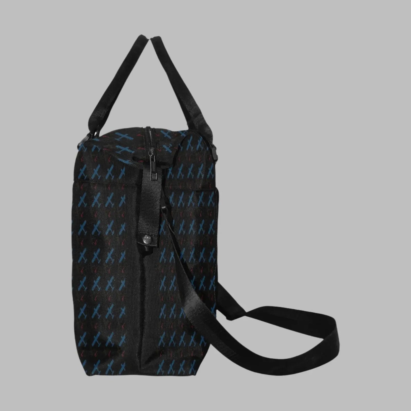 carryon bag with airplane pattern