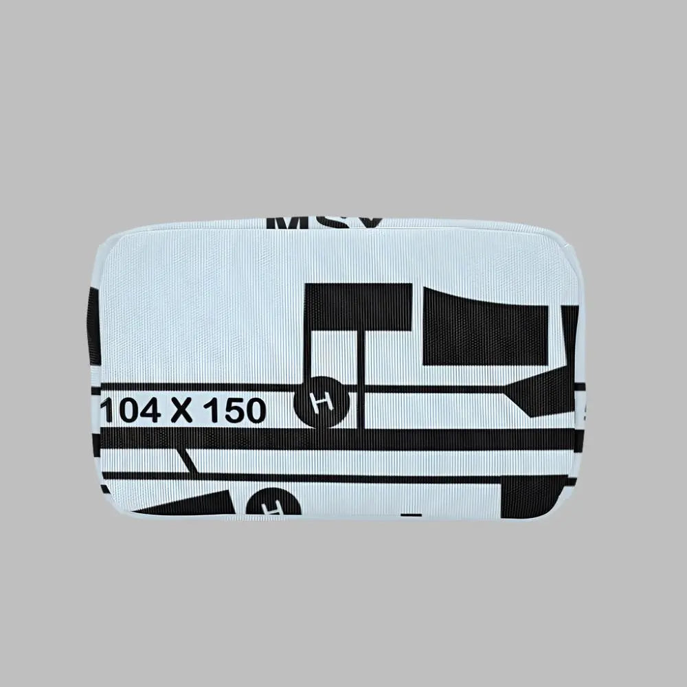 New Orleans MSY Airport Map Zipper Lunch Bag