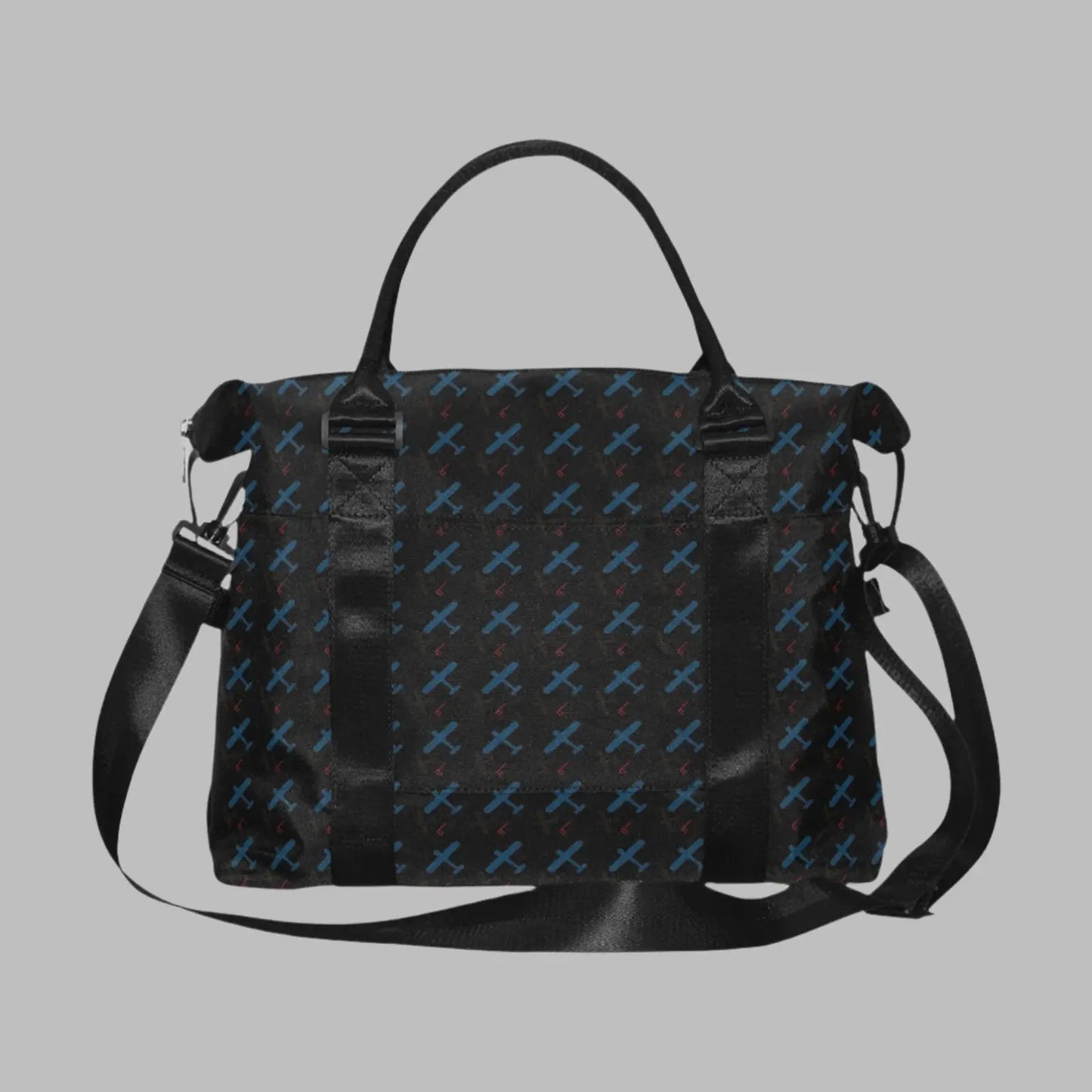 carryon bag with airplane pattern