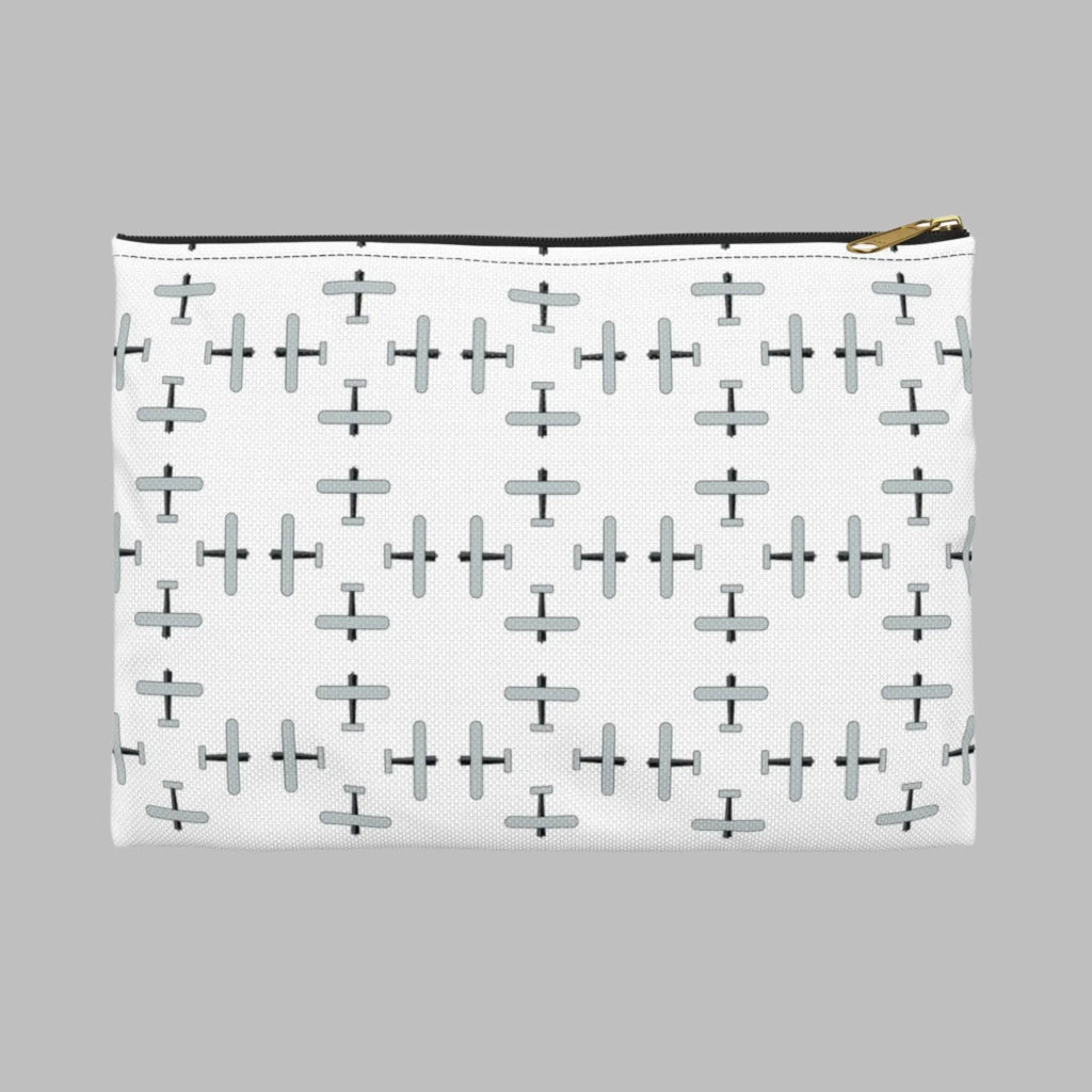 White AOA Makeup Bag
