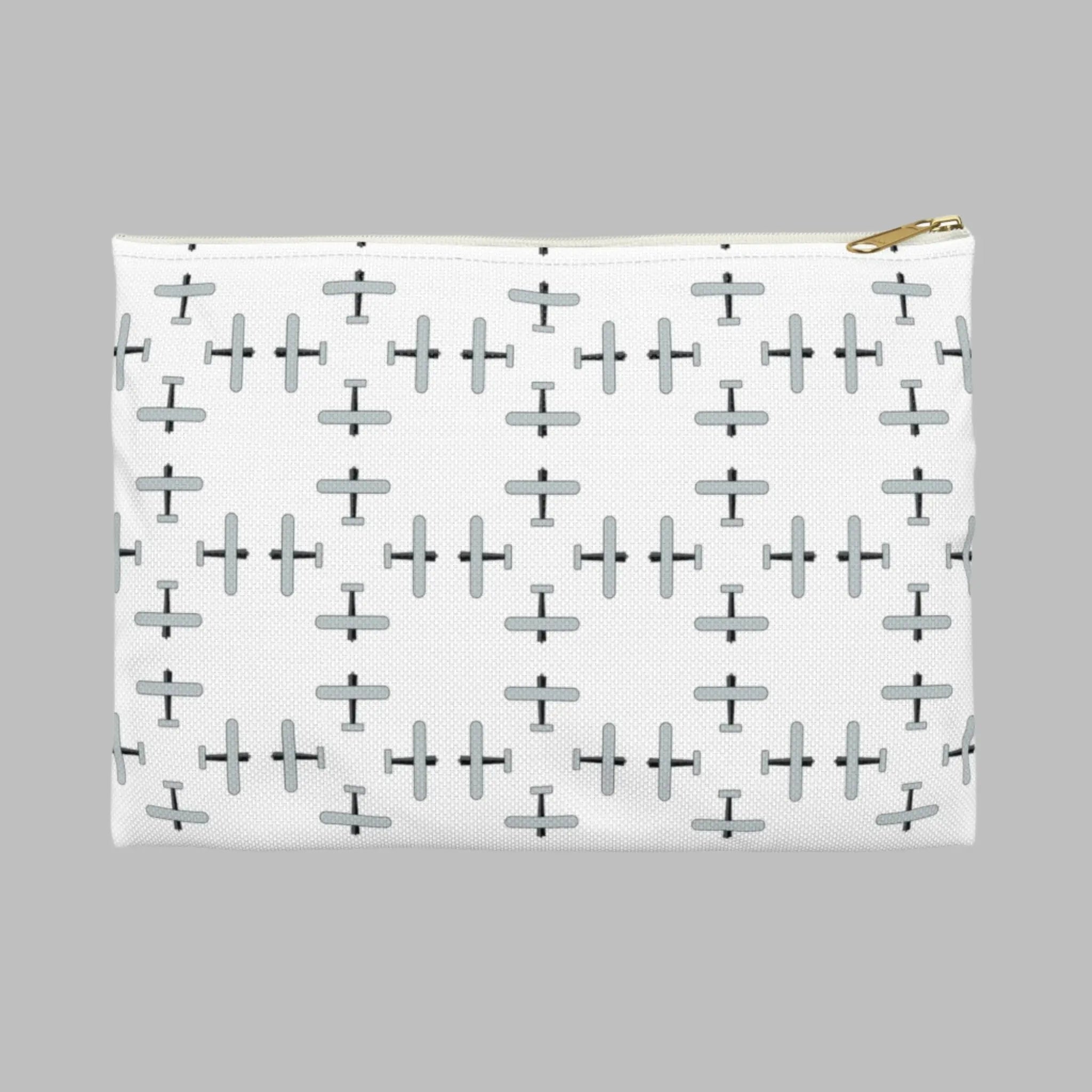 White AOA Makeup Bag