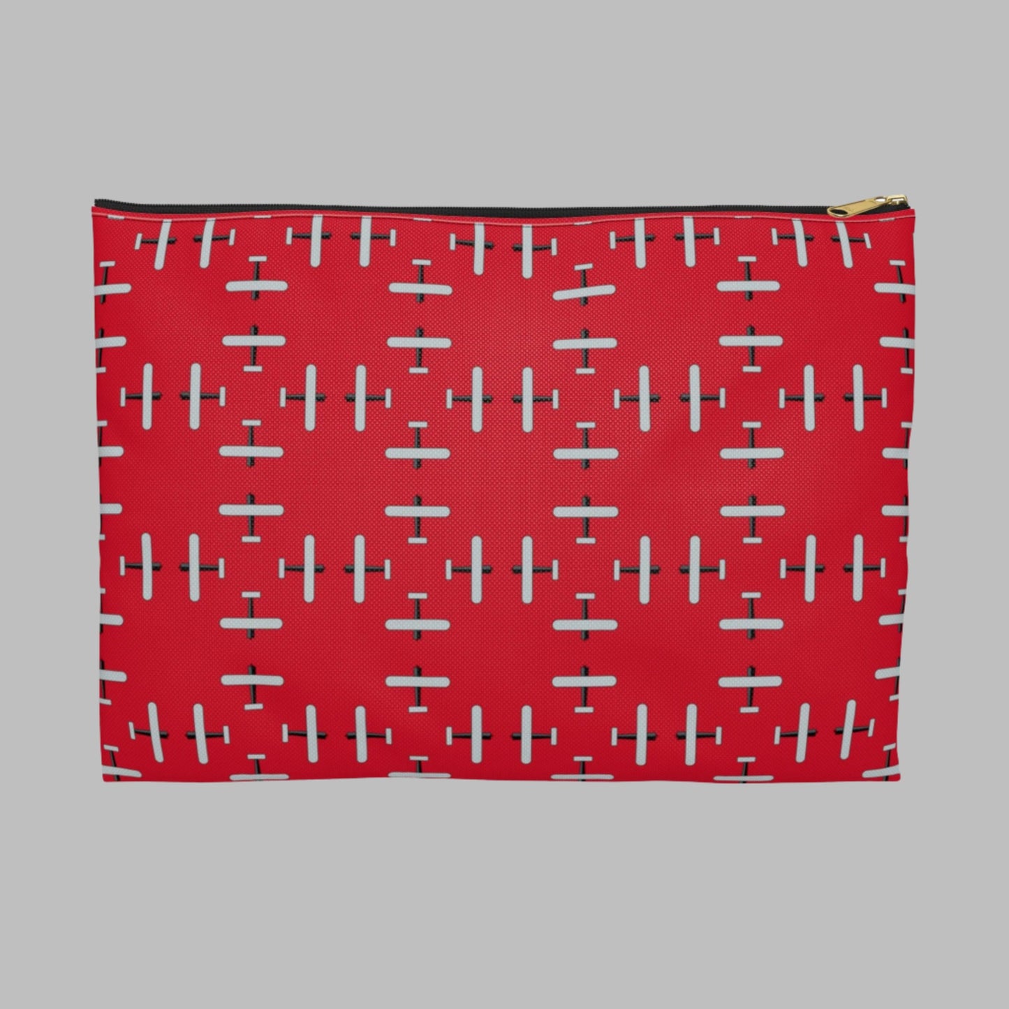 AOA Zippered Makeup Bag - Red