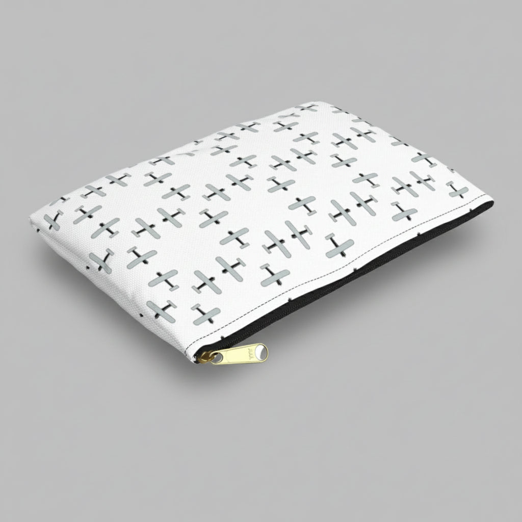White AOA Makeup Bag