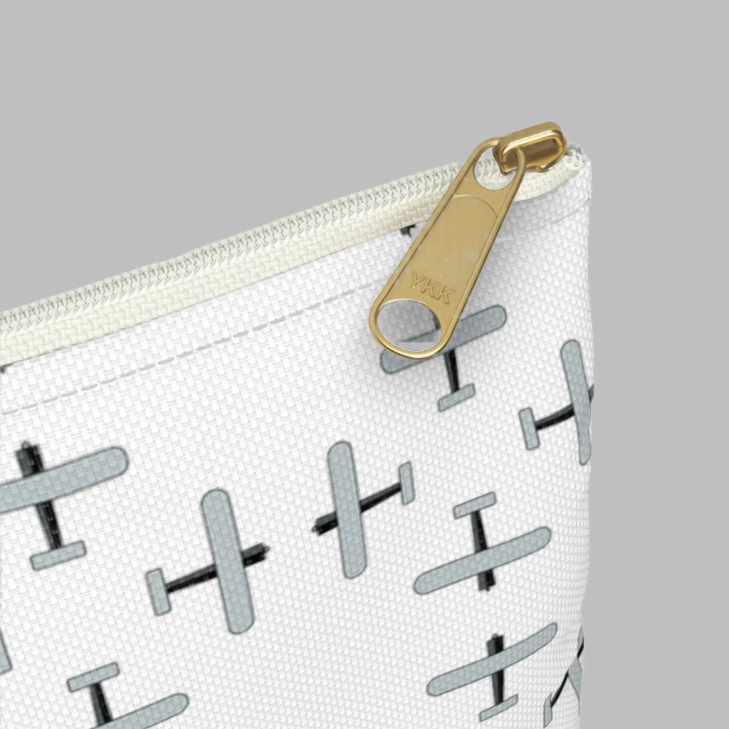 White AOA Makeup Bag