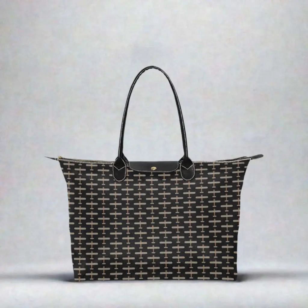 Airplane Handbag with Rolled Straps