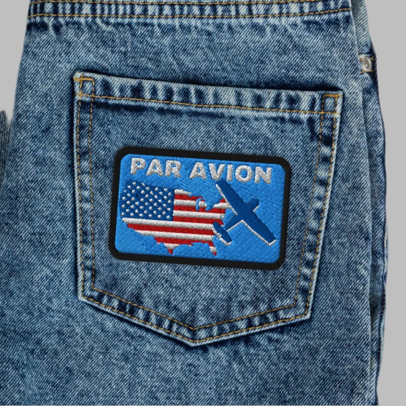 PAR AVION Embroidered Patch