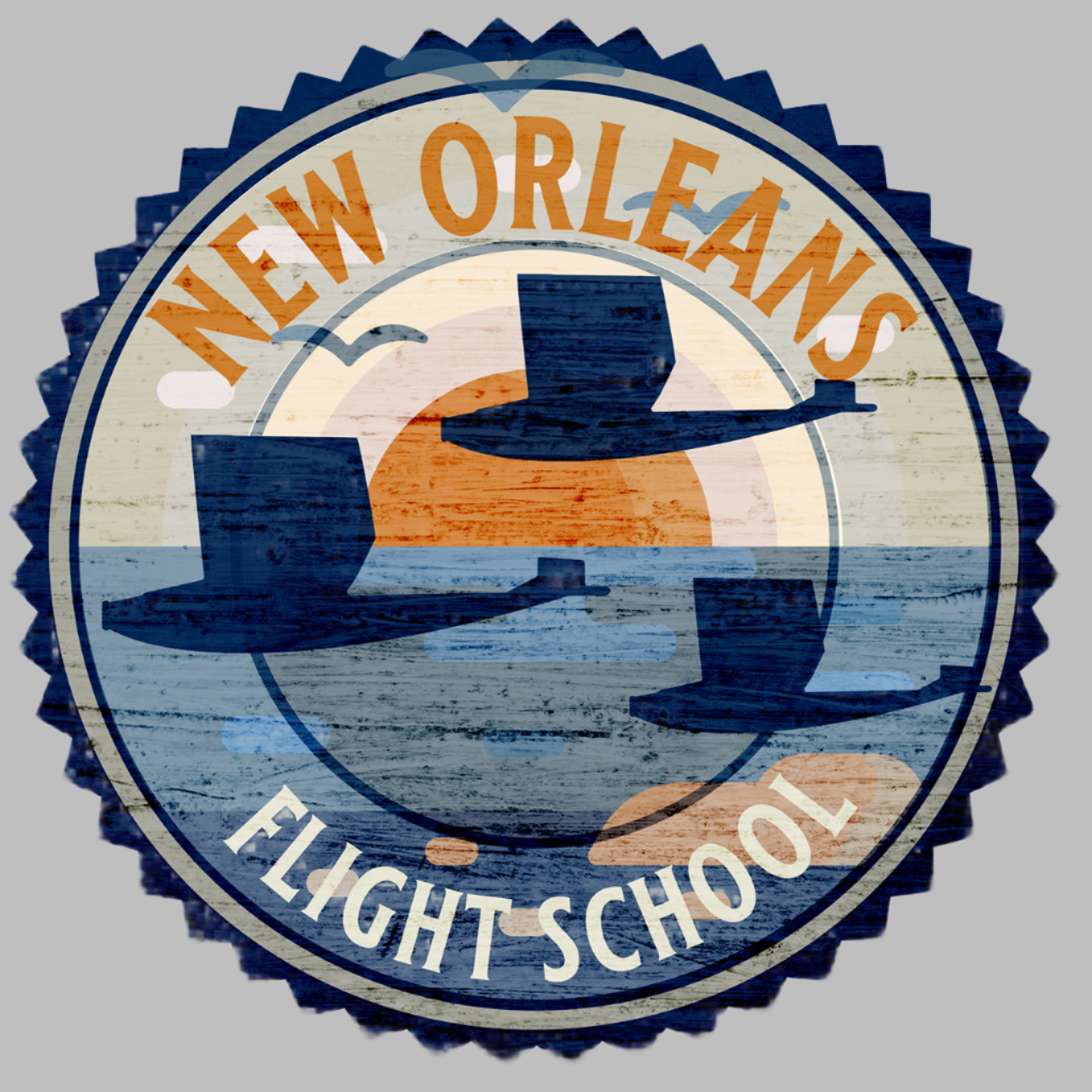 New Orleans Flight School Tee