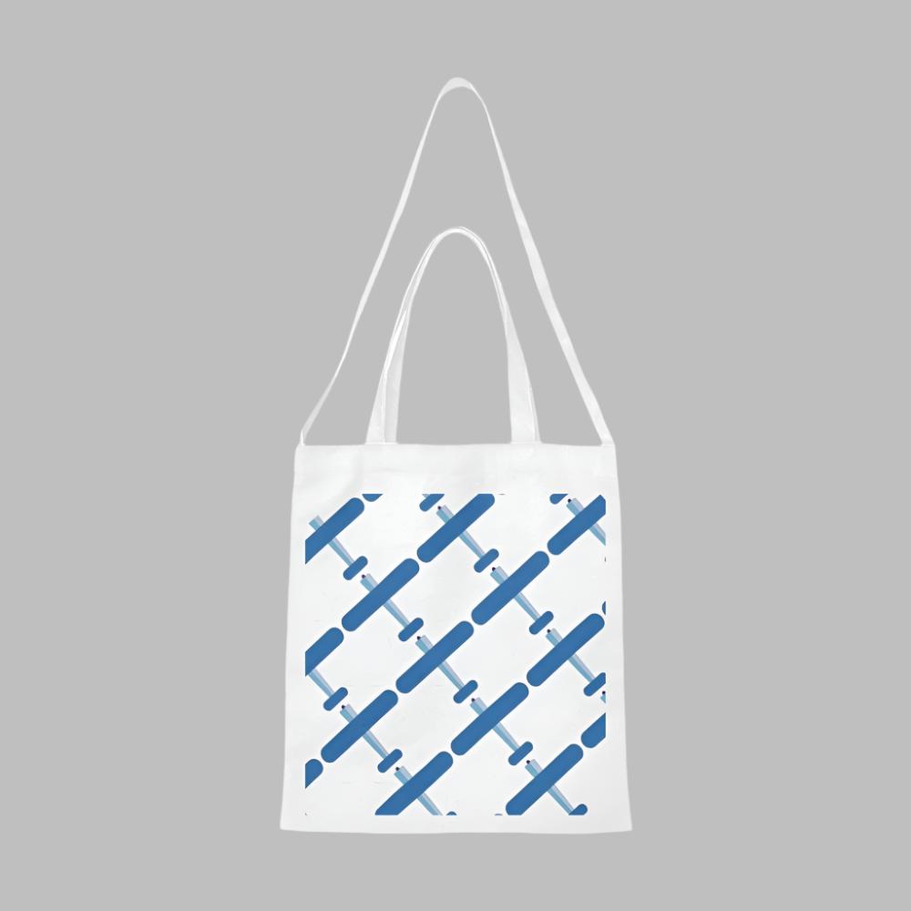 Blue Plane Canvas Tote Bag