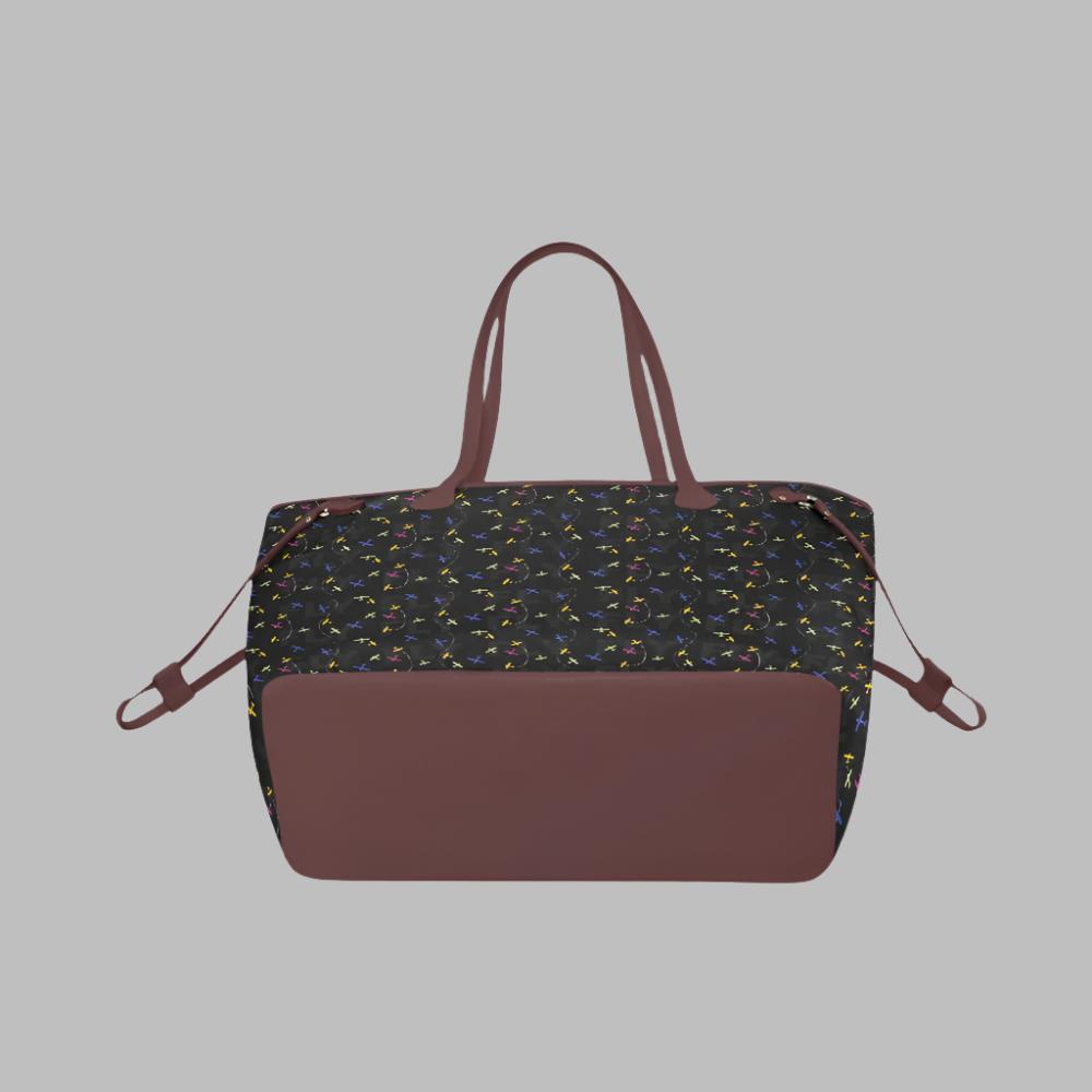 Colorful Skies Handbag Black/Brown