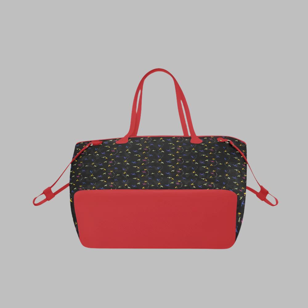 Colorful Skies Handbag Black/Red