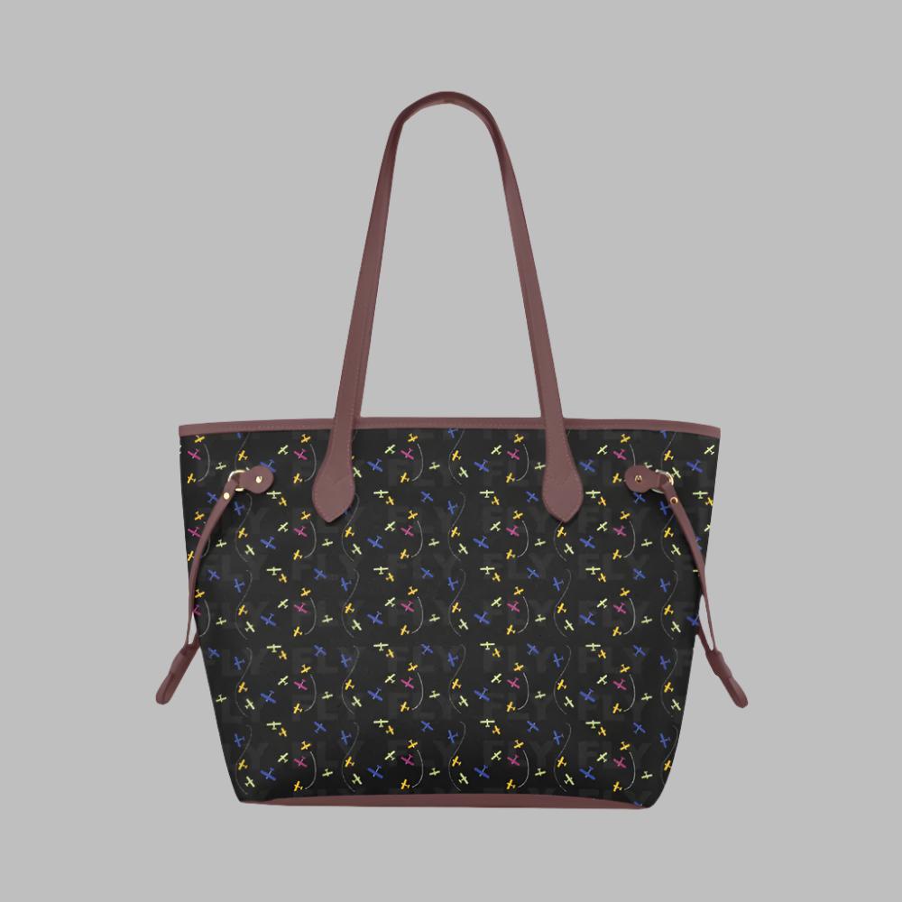 Colorful Skies Handbag Black/Brown