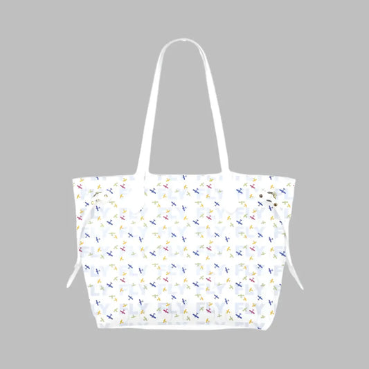 Colorful Skies Handbag in Summer White - Sample Item