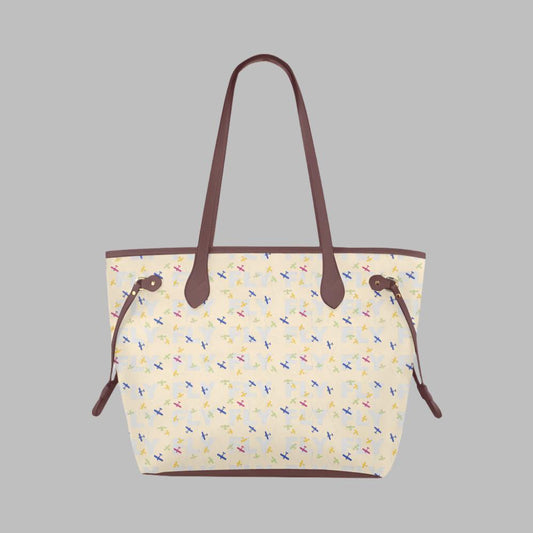 Colorful Skies Handbag Cream/Brown