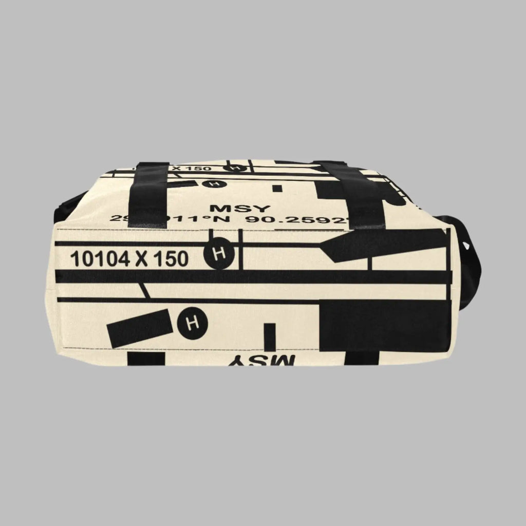 New Orleans MSY Airport Map Overnight Bag